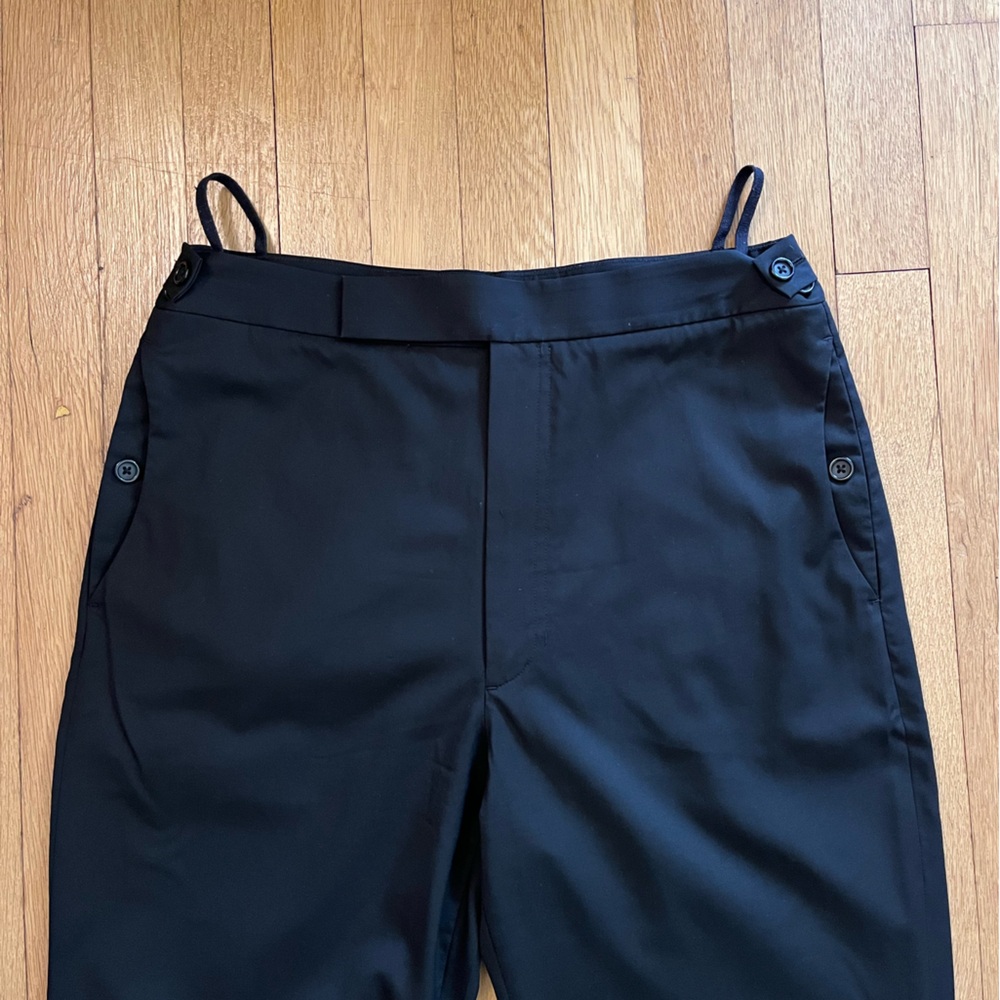Helmut Lang Virgin Wool Black Trousers — Size 8